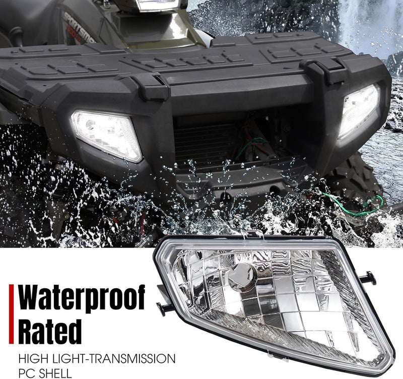 A & UTV PRO Headlight Housing for Polaris Sportsman 500 2005-2010, Head Light Covers for Polaris Sportsman 500 HO EFI TOURING 2005-2010, 2PCS - Image 2